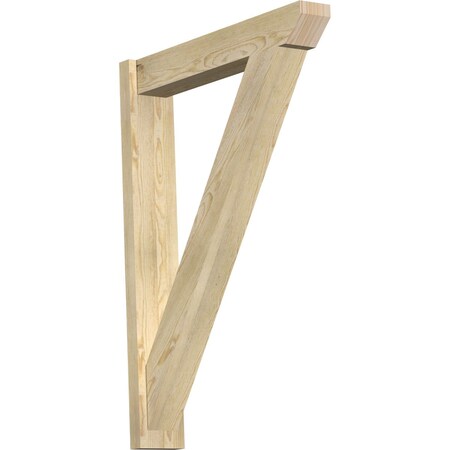 Ekena Millwork Traditional Slat Rough Sawn Outlooker, Douglas Fir, 6"W x 32"D x 44"H OUT06X32X44TRA06RDF